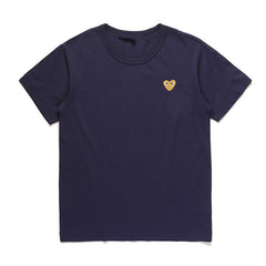 CDG Be Kind T Shirt T-shirt Peach Heart Men's and Women's round Neck Cotton Short Sleeve