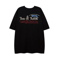 Men T Shirt Graffiti Printing Short Sleeve T-shirt Hip-Hop Street Casual Men and Women
