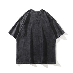 Men T Shirt Fashion Brand Vintage Printed T-shirt round Neck Short Sleeve Men and Women