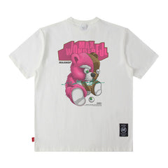 Men T Shirt Printed Couple Short Sleeve T-shirt Men and Women Hip Hop Loose Casual