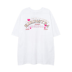 Men T Shirt Fashion Brand Sweet Cool Bear Printed Short Sleeve T-shirt Men and Women Loose Casual