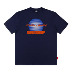 Men T Shirt Printed Short-Sleeved T-shirt Men and Women Loose