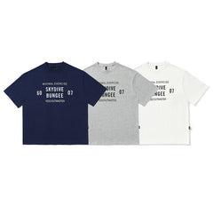 Men T Shirt Japanese Cotton T-shirt Short Sleeve Men and Women Retro Popular Loose