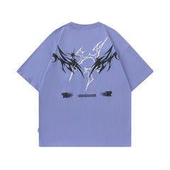 Men T Shirt Fashion Brand Graffiti Printing Casual Short-Sleeved T-shirt Men and Women Hip Hop