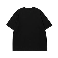 Men T Shirt Retro Short Sleeve T-shirt for Men and Women Summer Couple