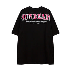 Men T Shirt Hip-Hop Street Retro Bottoming T-shirt Casual All-Match Short-Sleeved Men and Women