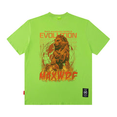 Men T Shirt Printed Short-Sleeved T-shirt Boys Casual Loose