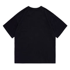 Men T Shirt Printed Rock Loose Bottoming Shirt Casual Short Sleeve T-shirt for Men and Women