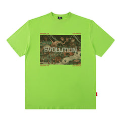Men T Shirt Printed Short Sleeve T-shirt Men's and Women's Printed Loose