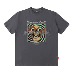 Men T Shirt Printed Short Sleeve T-shirt Men's and Women's Tops