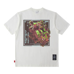 Men T Shirt Personalized Printed Short-Sleeved T-shirt Men and Women Ins Couple Loose Casual