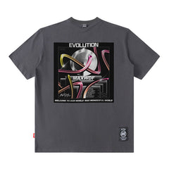 Men T Shirt Printed Short-Sleeved T-shirt for Men and Women
