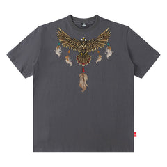 Men T Shirt Printed Short-Sleeved T-shirt Baby Boy and Girl Summer Loose All-Match Casual