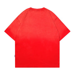 Men T Shirt Retro Couple Casual All-Match Short-Sleeved T-shirt Men and Women