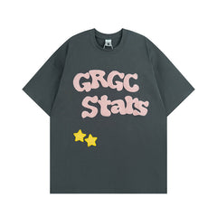 Men T Shirt Street Towel Casual All-Match Short-Sleeved T-shirt Men and Women