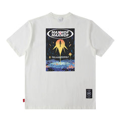 Men T Shirt Retro Short Sleeve T-shirt Men and Women Ins Style