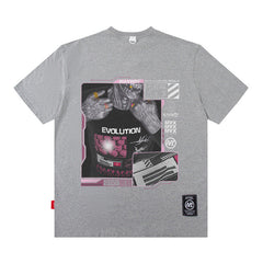 Men T Shirt Hiphop Street Printing Short-Sleeved T-shirt Men and Women Couple