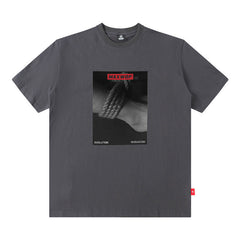 Men's T Shirt Printed Short-Sleeved T-shirt Men's and Women's American Retro Loose