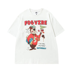 Men T Shirt Couple T-shirt Male and Female Trendy Brand Vintage Loose Short Sleeve