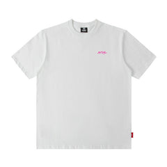 Men T Shirt Couple Wear Reflective Letter Personality Printed Short Sleeve T-shirt