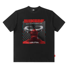 Men T Shirt Loose High Street Short-Sleeved T-shirt Men's Fashion Printing
