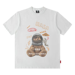 Men T Shirt Goethe Printed round Neck Short Sleeve T-shirt Male and Female Trendy Brand Loose