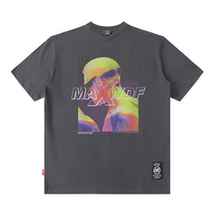 Men's T Shirt Design Printed Short-Sleeved T-shirt Men's and Women's Loose