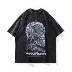 Men T Shirt Cartoon Short Sleeve T-shirt Men and Women Ins Couple Half Sleeve