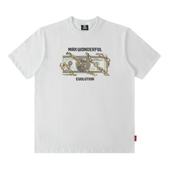 Men's T Shirt Printed Short-Sleeved T-shirt Men's and Women's Vibe Style Loose
