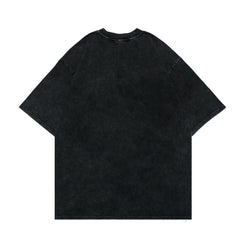 Men T Shirt Short-Sleeved T-shirt Men's and Women's Printed Washed Retro Personality