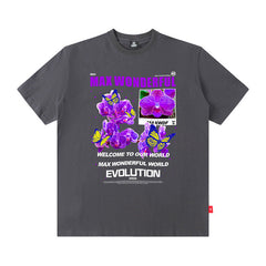 Men T Shirt Short-Sleeved T-shirt Men's Hiphop Couple Summer