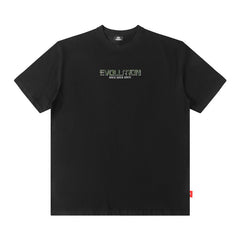 Men T Shirt Short Sleeve Men's Hip Hop Dark Printed Loose T-shirt