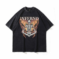 Men T Shirt Cartoon Printed Short-Sleeved T-shirt Baby Boy and Girl Summer Loose Couple