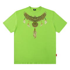 Men's T Shirt Printed Short-Sleeved T-shirt Men's and Women's Hip Hop Loose Top