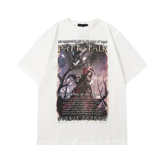 Men T Shirt Hip Hop Short Sleeve T-shirt Men's National Fashion Brand European and American