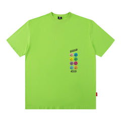 Men T Shirt Street Letter Print Short-Sleeve T-shirt Men's Loose Casual Couple