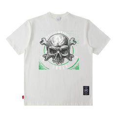 Men T Shirt Vintage Printed round Neck Short Sleeve T-shirt Men and Women Loose Couple