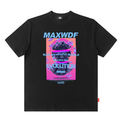 Men T Shirt High Street Fashion Brand Short Sleeve Men's Loose T-shirt Men