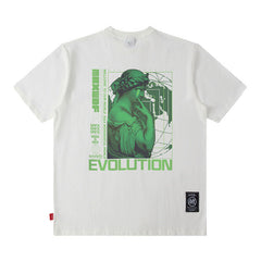 Men T Shirt Printed Short-Sleeved T-shirt Boys Casual Loose