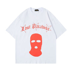 Men T Shirt Printed Short-Sleeved T-shirt Men and Women Street Ins Style All-Match Top