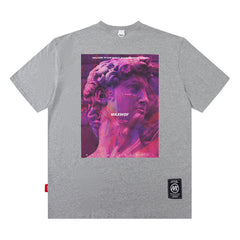Men T Shirt Hip-Hop Fashionable Brand Vintage Pop Print Summer Short Sleeve T-shirt Men