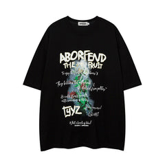 Men T Shirt Printed round Neck Short Sleeve T-shirt Baby Boy and Girl Summer Loose