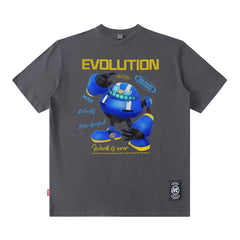 Men T Shirt Couple Short Sleeve Hip Hop Spring and Summer Loose