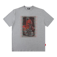 Men T Shirt Printed Short Sleeve T-shirt Men's and Women's Printed Loose
