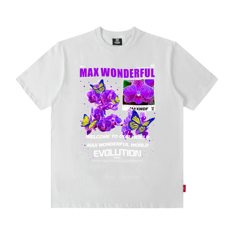 Men T Shirt Short-Sleeved T-shirt Men's Hiphop Couple Summer