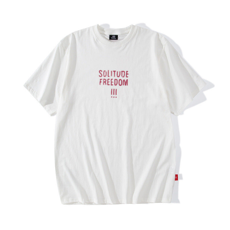 Men T Shirt Loose Men's Short-Sleeved T-shirt Hip-Hop Street Sports