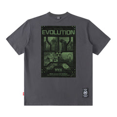 Men T Shirt Printed Short Sleeve T-shirt Hip Hop Men
