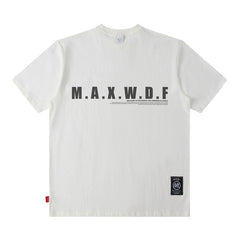 Men's T Shirt Letter Print Short-Sleeved T-shirt Men's and Women's Vibe Style Loose Top