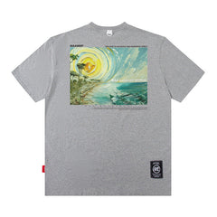 Men T Shirt Short-Sleeved T-shirt for Men and Women Couple Spring and Summer