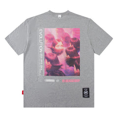 Men T Shirt Summer American Fashion Brand Short Sleeve T-shirt Men's Loose